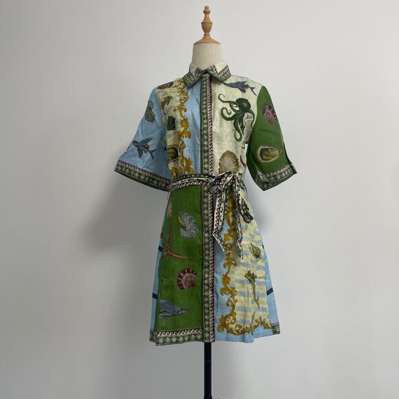 Alemais Bath House Linen Mini Dress - Picture 5 of 12